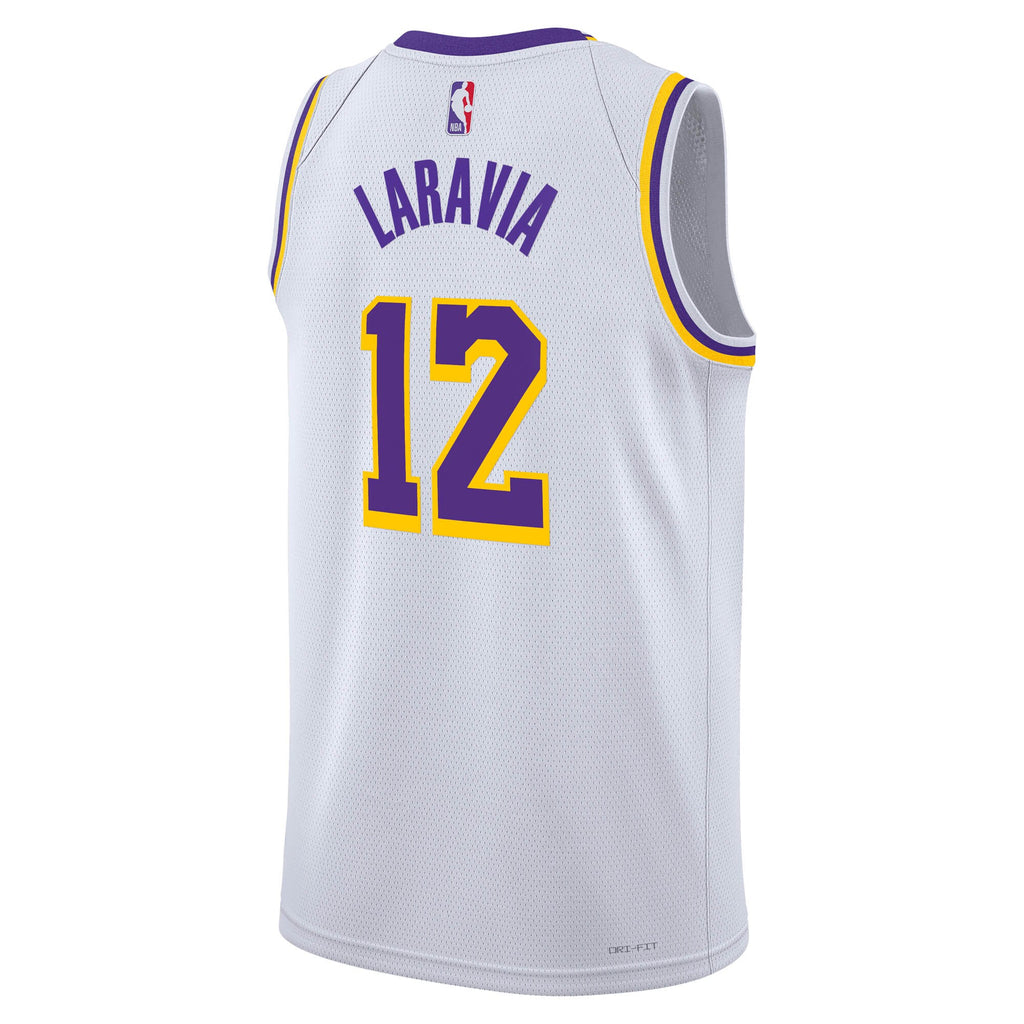 Jake LaRavia Los Angeles Lakers Association Edition Swingman Jersey - White - Unisex