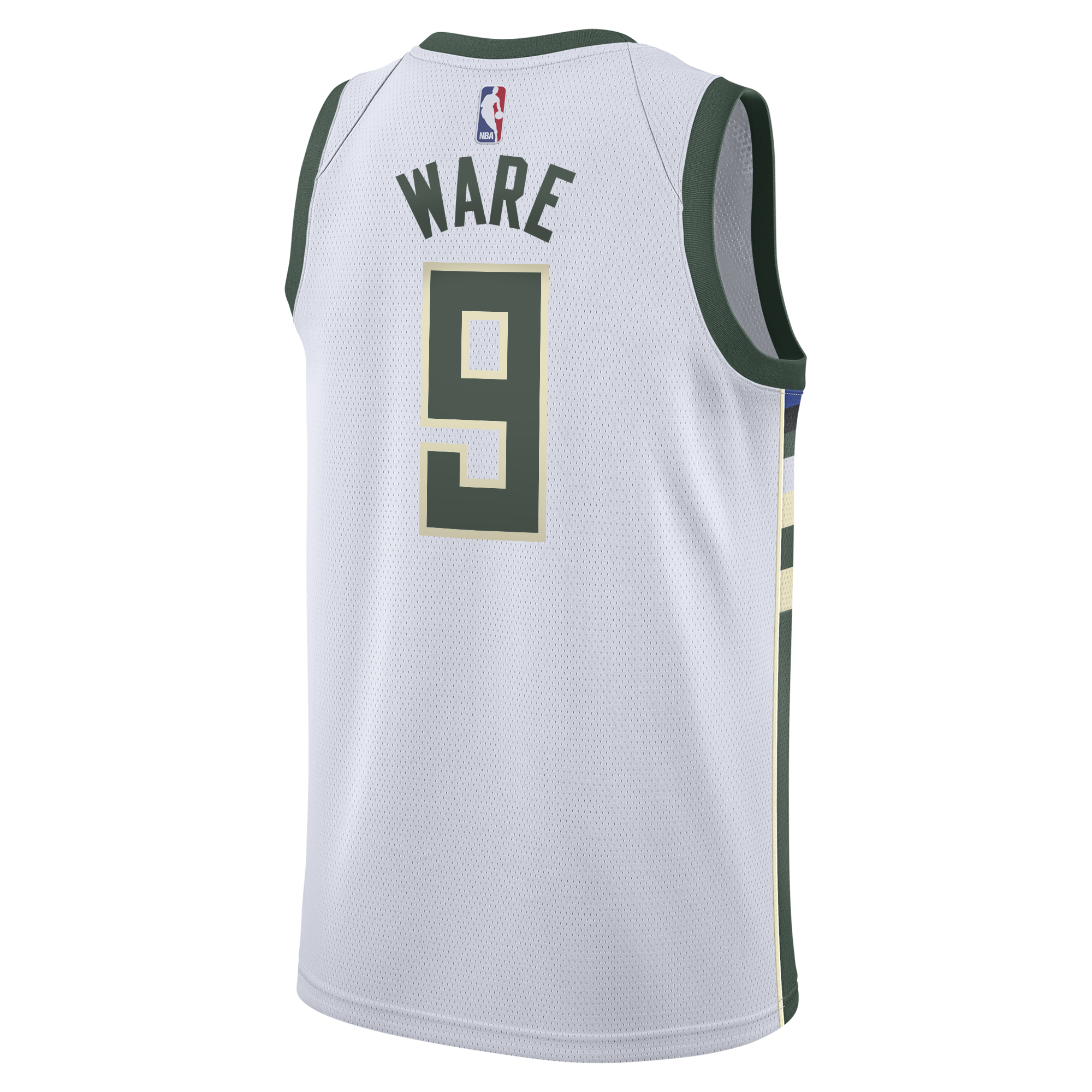 Kel'el Ware Milwaukee Bucks Association Edition Swingman Jersey - White - Youth