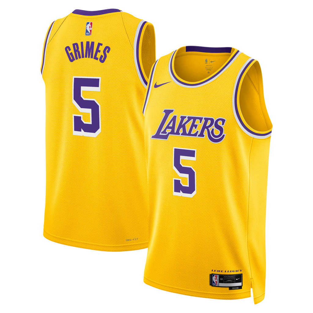 Quentin Grimes Los Angeles Lakers Icon Edition Swingman Jersey - Gold - Unisex