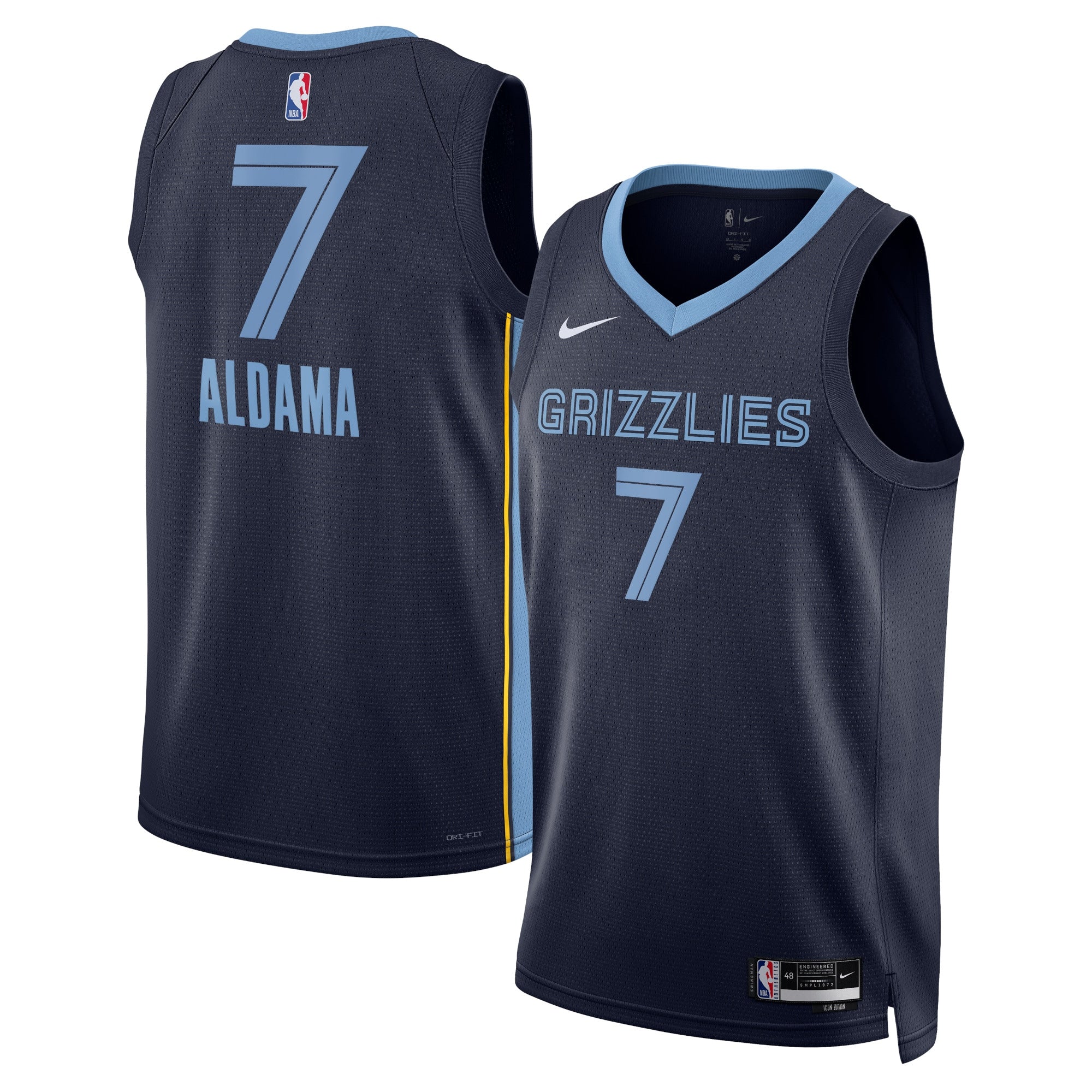 Santi Aldama Memphis Grizzlies Icon Edition Swingman Jersey - Navy - Unisex