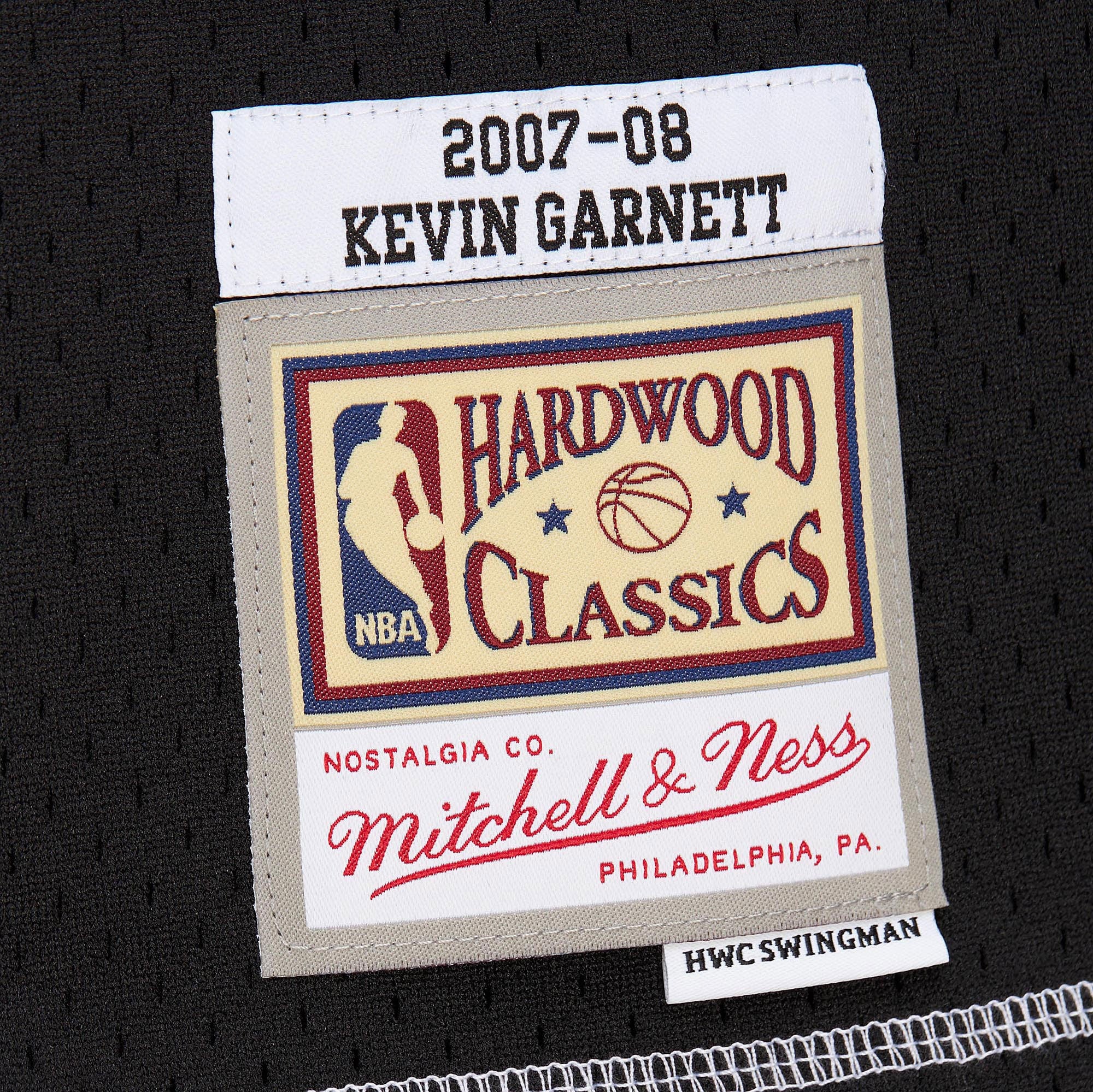 Kevin Garnett Boston Celtics 2007 Contrast 2K Swingman Jersey - Black