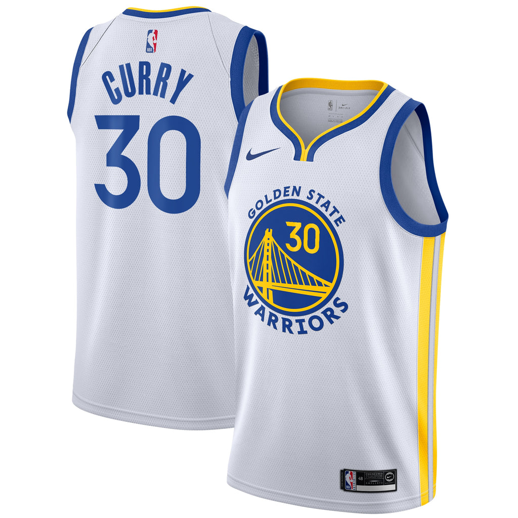 Stephen Curry Golden State Warriors Association Edition Swingman Jersey - White - Youth
