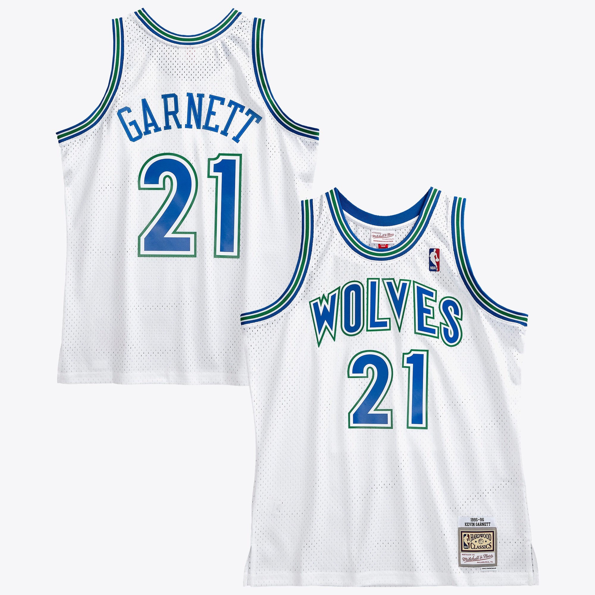Kevin Garnett Minnesota Timberwolves 1995 Authentic Swingman Jersey - White