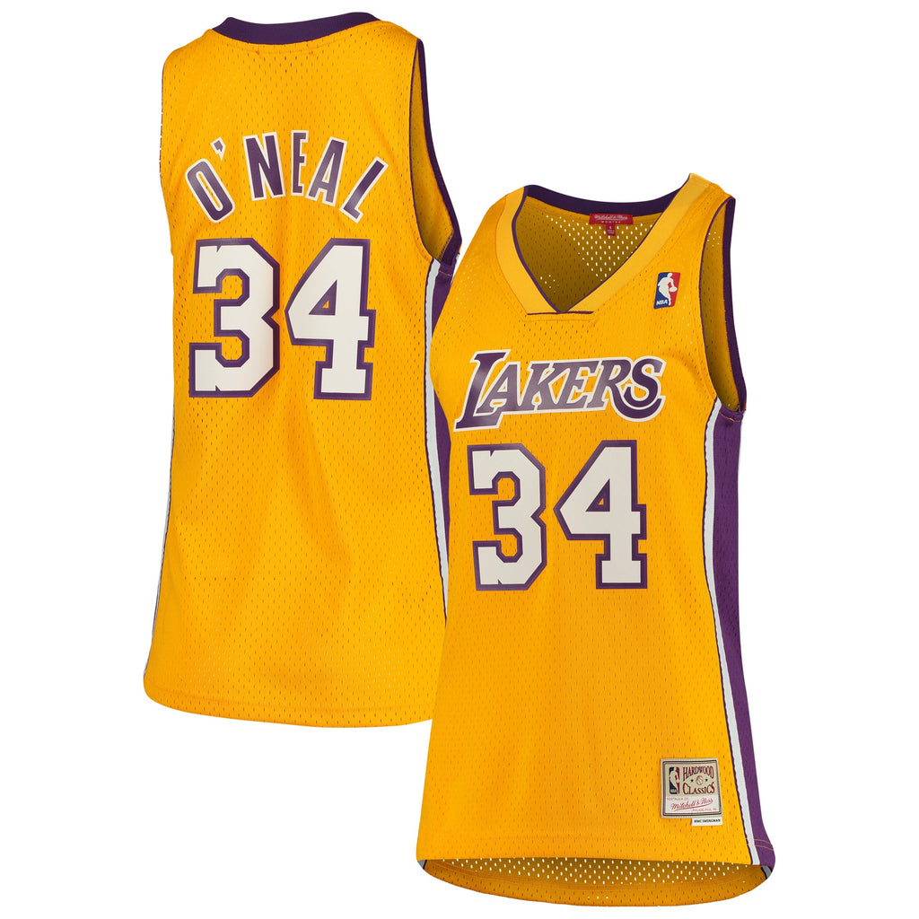 Shaquille O'Neal Los Angeles Lakers 1999-00 Hardwood Classics Swingman Jersey - Womens