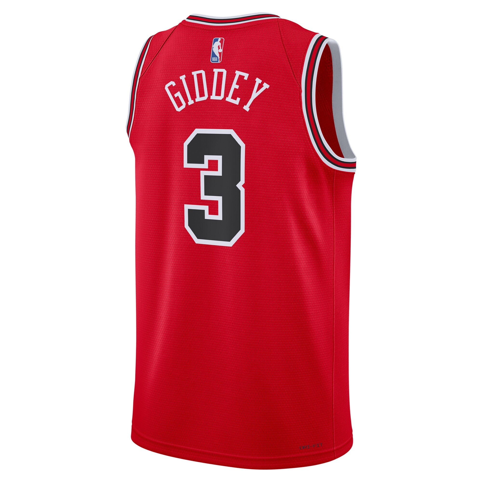 Josh Giddey Chicago Bulls Icon Edition Swingman Jersey - Red - Unisex