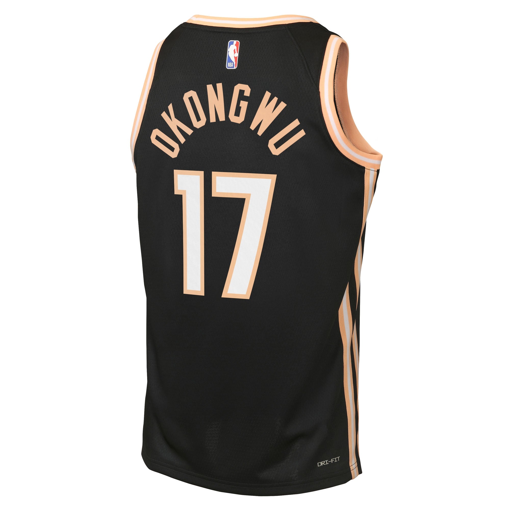 Onyeka Okongwu Atlanta Hawks 2025/26 City Edition Swingman Jersey - Black - Youth