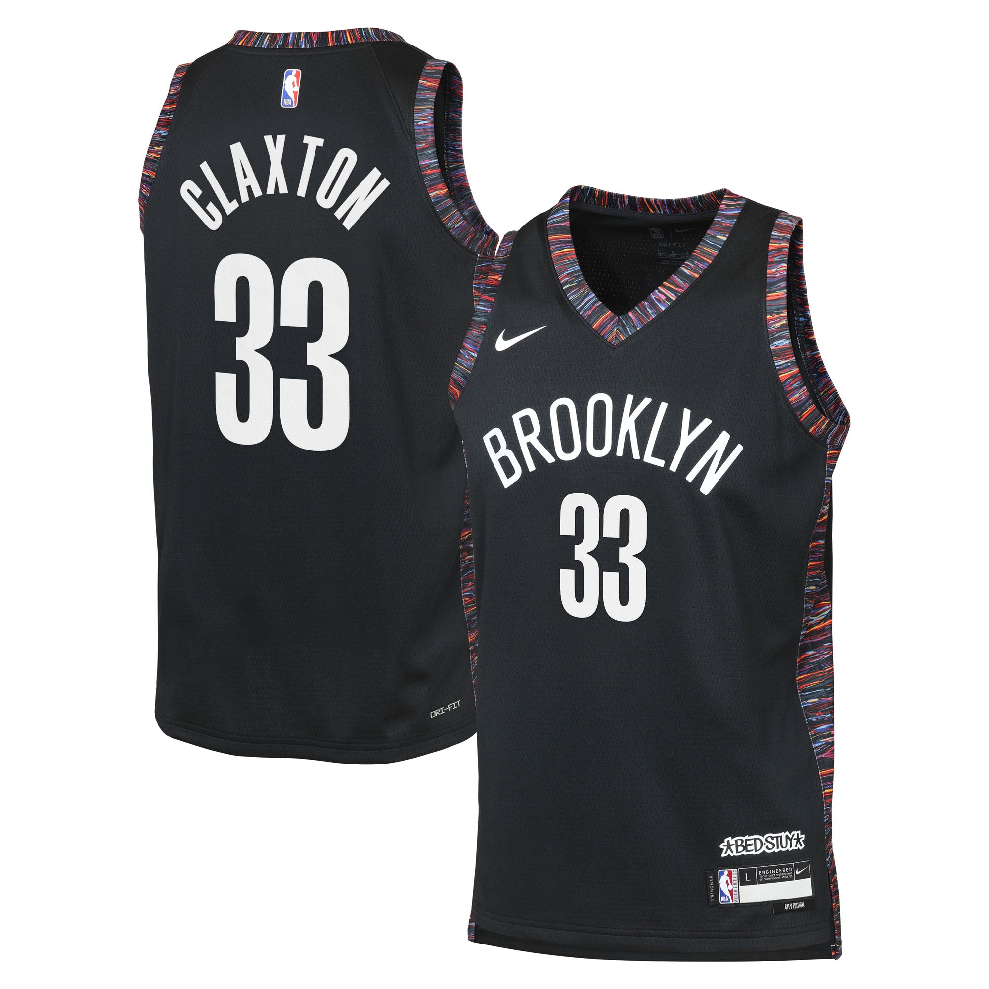 Nic Claxton Brooklyn Nets 2025/26 City Edition Swingman Jersey - Black - Youth
