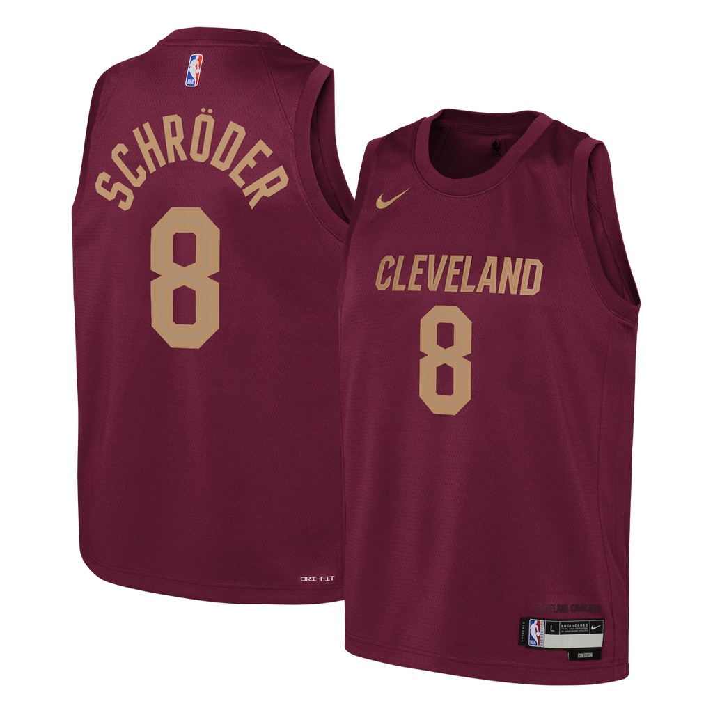 Dennis Schröder Cleveland Cavaliers Icon Edition Swingman Jersey - Wine - Youth