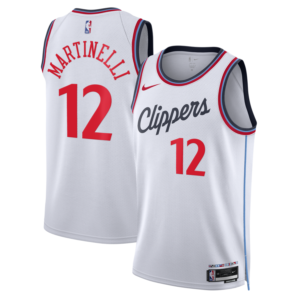Nick Martinelli Los Angeles Clippers Association Edition Replica Swingman Jersey - White - Unisex