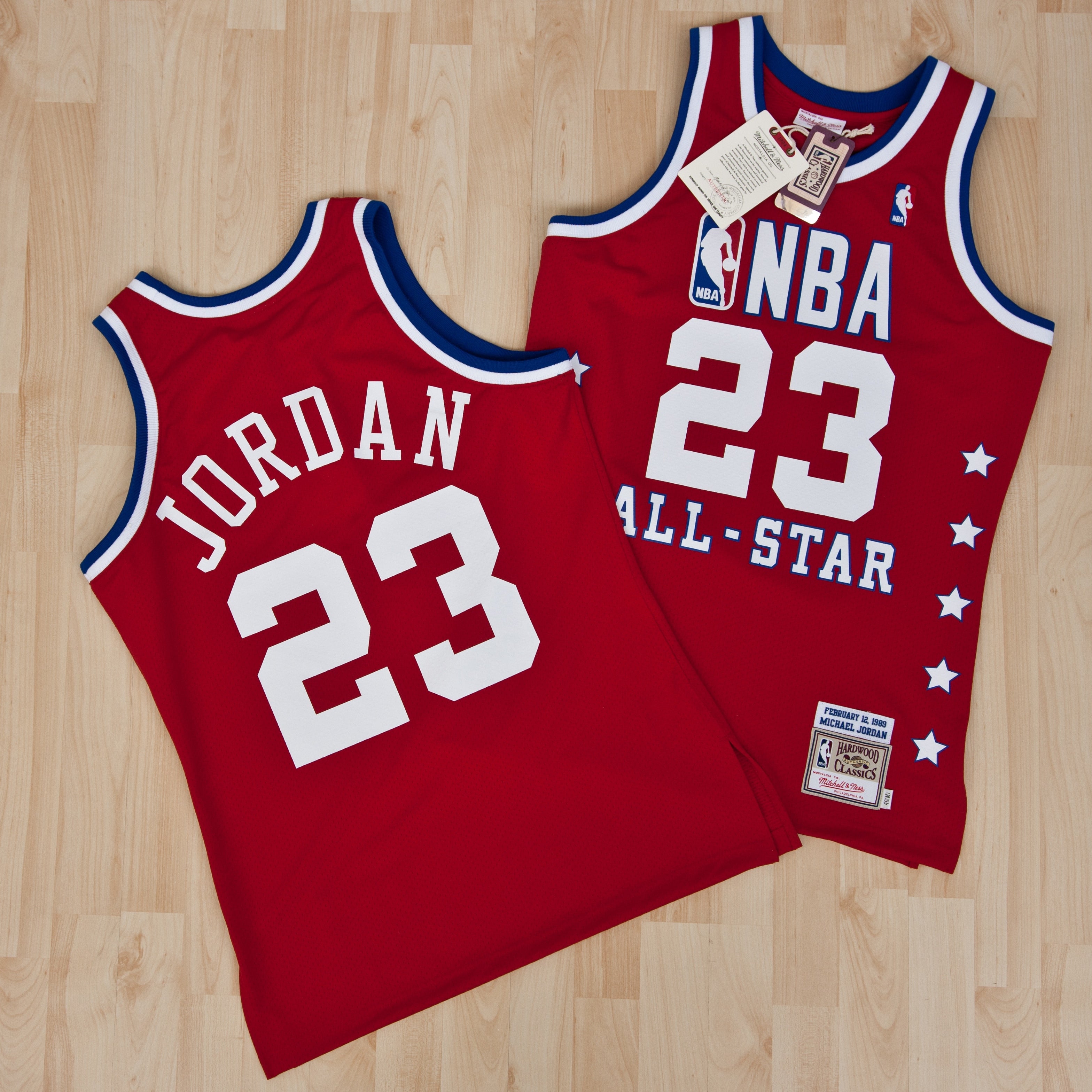 Michael Jordan Chicago Bulls 1989 All-Star East Authentic Jersey - Red - Mens