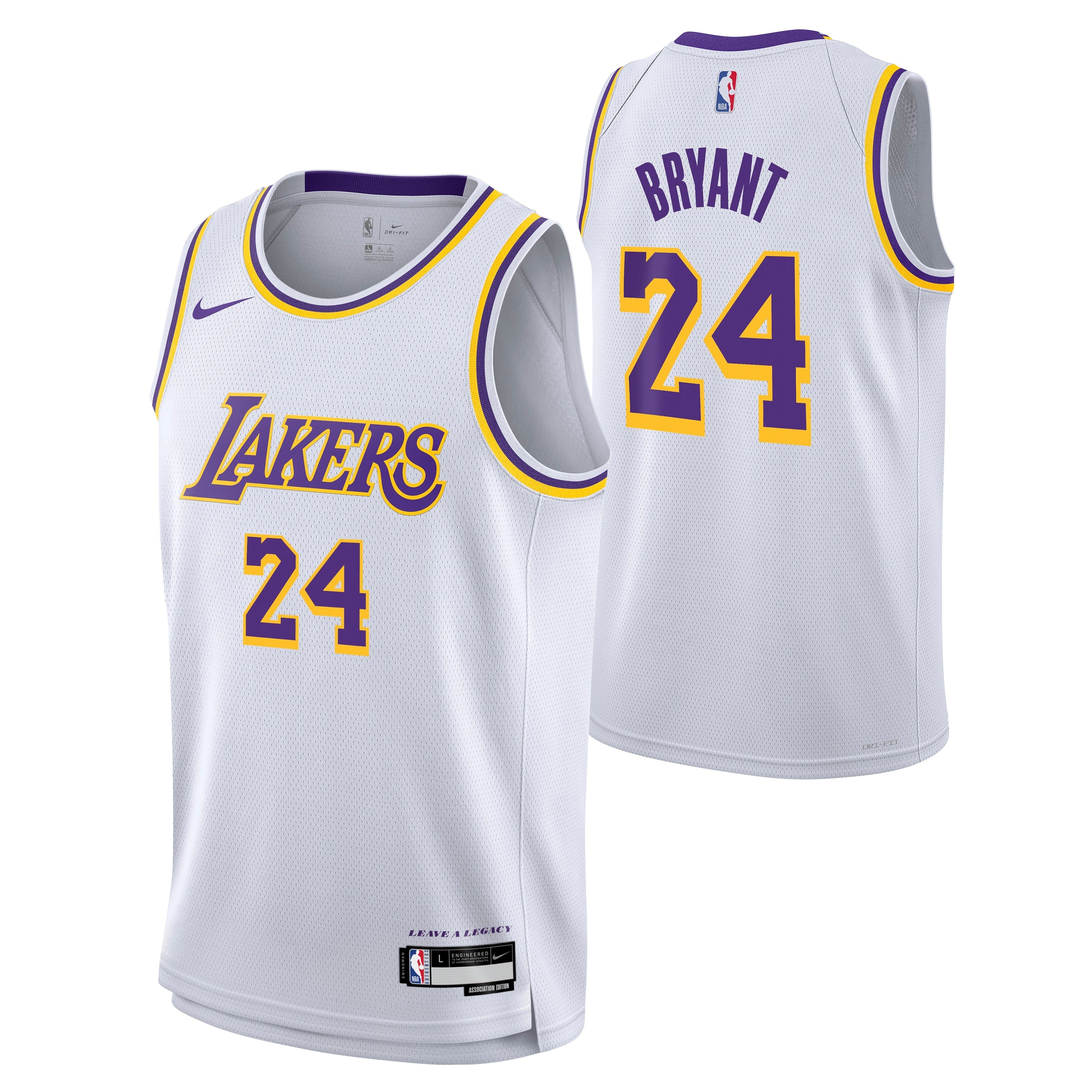 Kobe Bryant Los Angeles Lakers Swingman Association Jersey - Youth