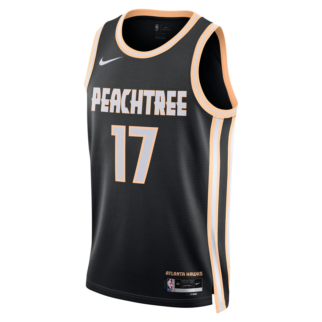Onyeka Okongwu Atlanta Hawks 2025/26 City Edition Swingman Jersey - Black - Unisex