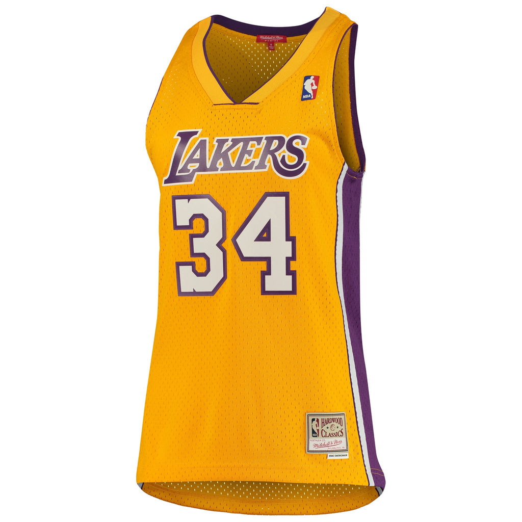 Shaquille O'Neal Los Angeles Lakers 1999-00 Hardwood Classics Swingman Jersey - Womens