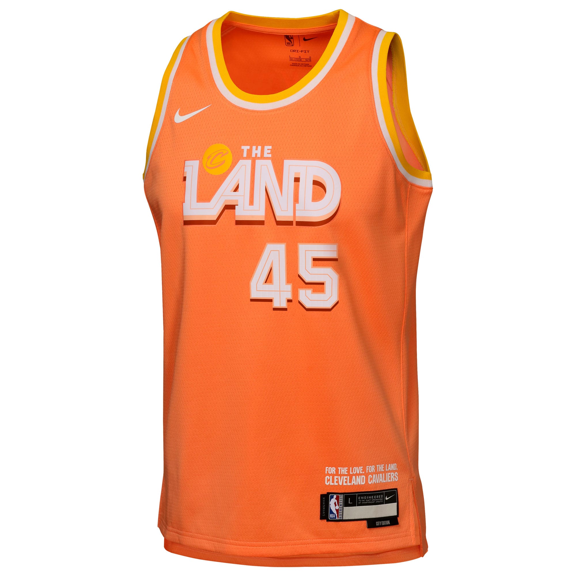 Donovan Mitchell Cleveland Cavaliers 2025/26 City Edition Swingman Jersey - Orange - Youth