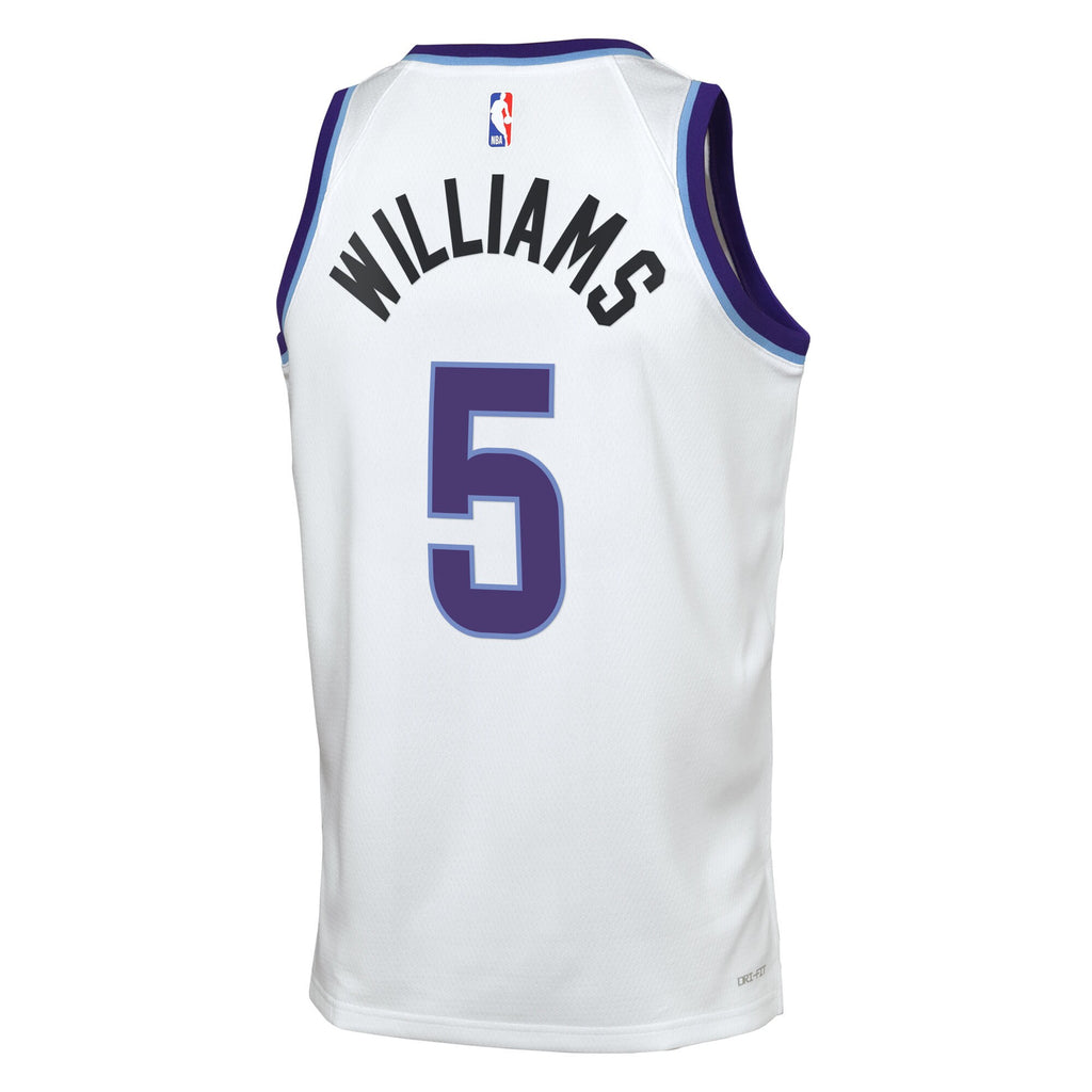 Cody Williams Utah Jazz Association Edition Replica Swingman Jersey - White - Youth