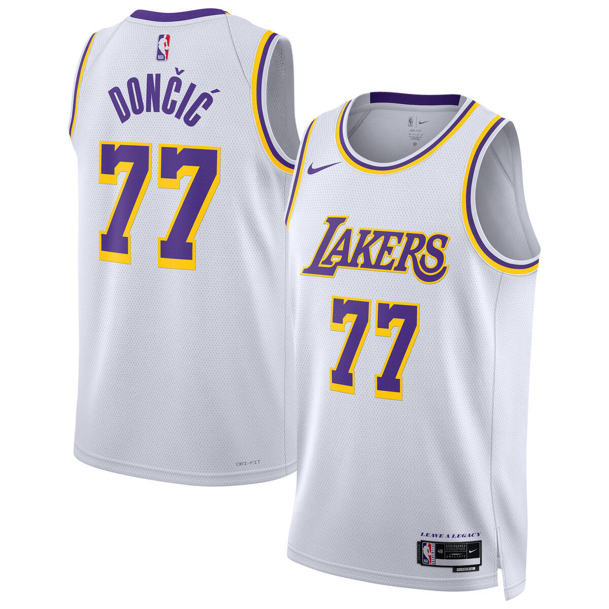 Luka Dončić Los Angeles Lakers Swingman Association Jersey - Unisex