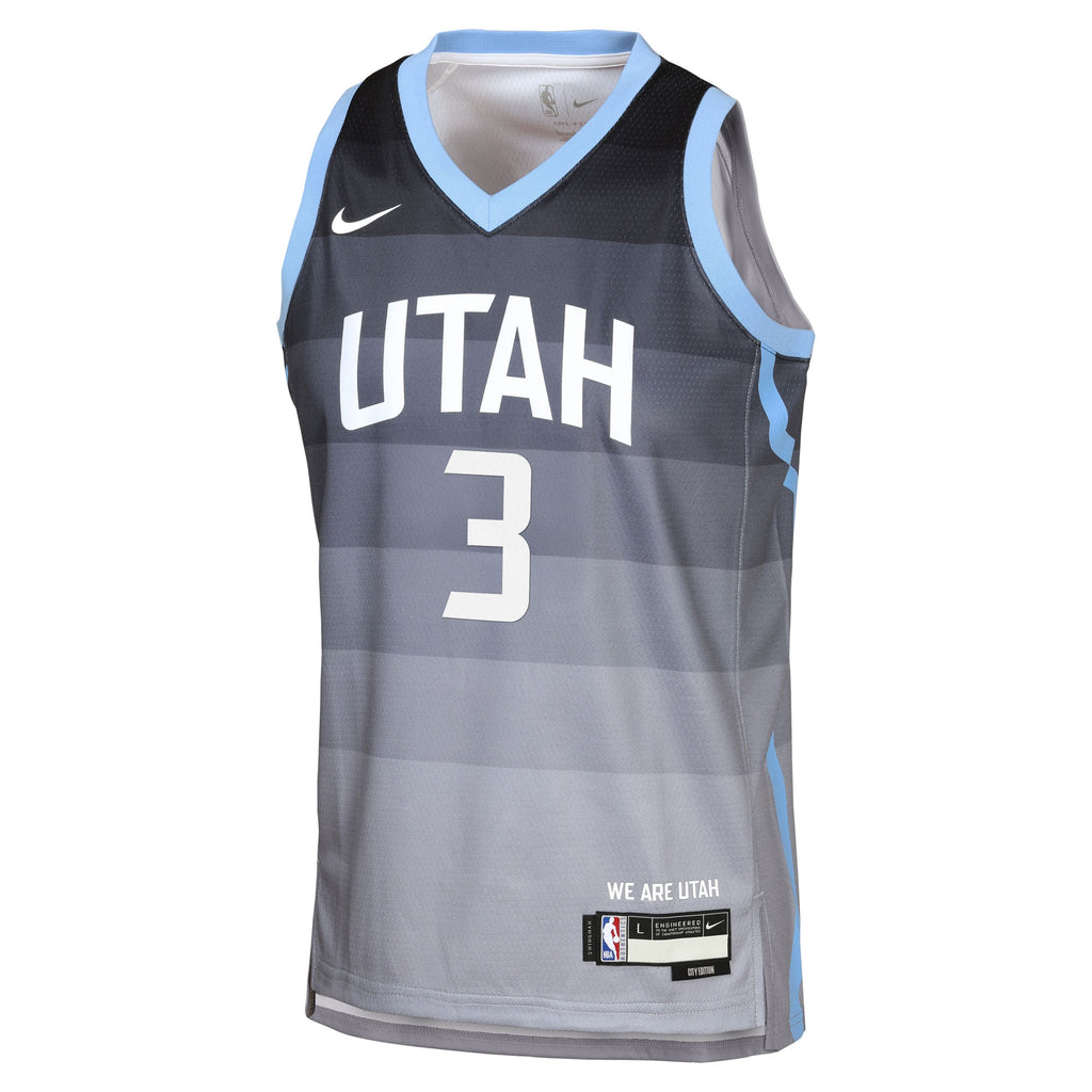 Keyonte George Utah Jazz 2025/26 City Edition Swingman Jersey - Gray - Youth
