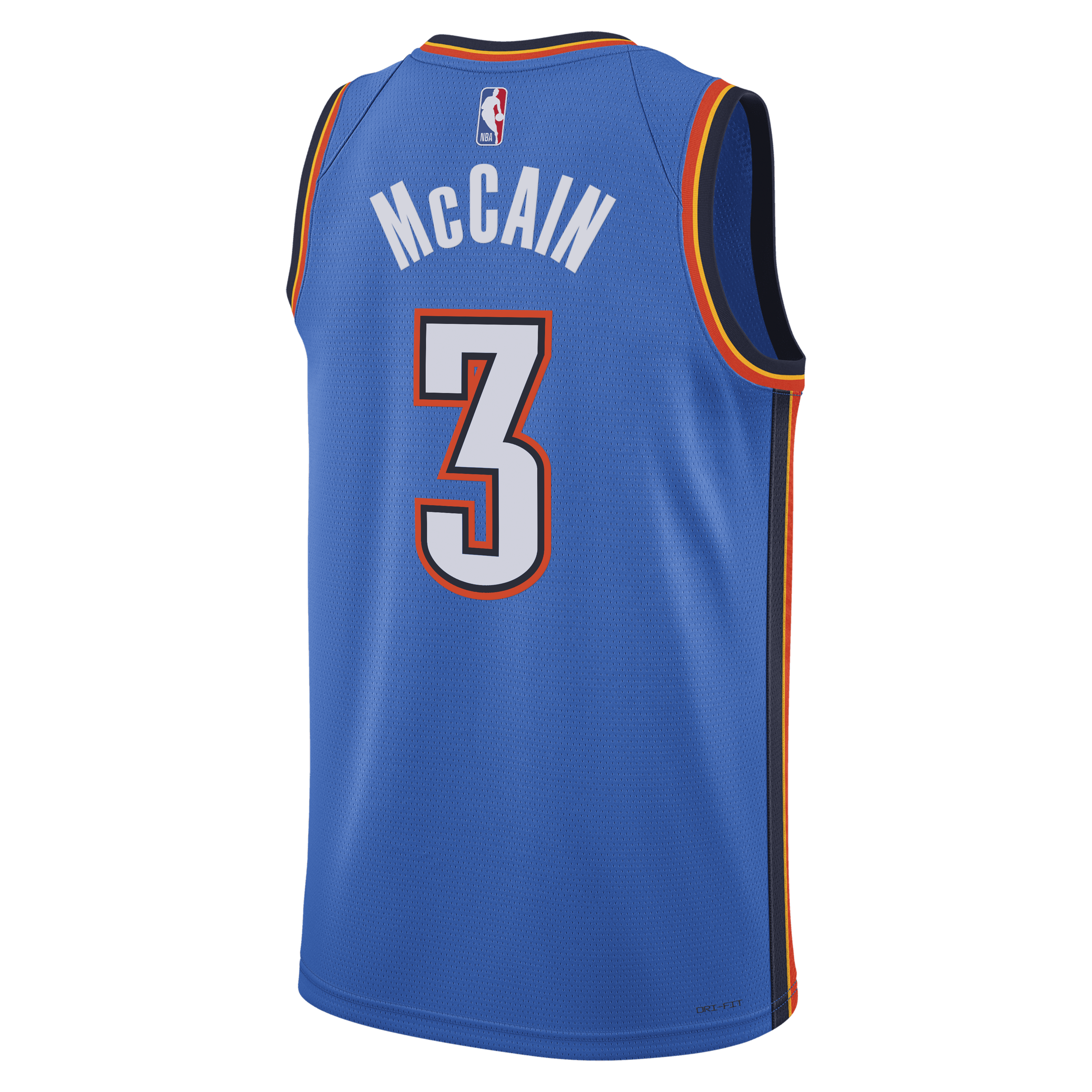 Jared McCain Oklahoma City Thunder Icon Edition Swingman Jersey - Blue - Unisex