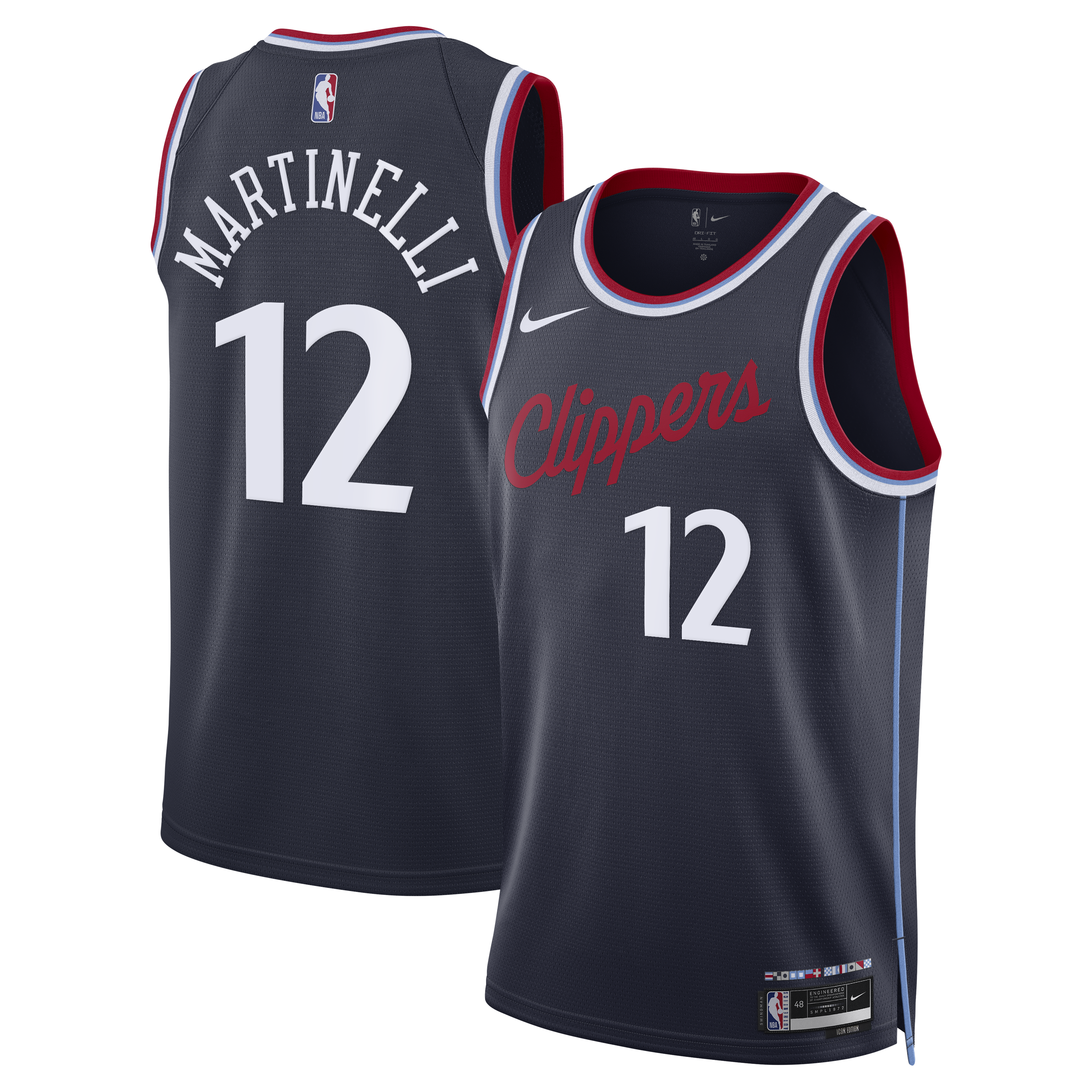 Nick Martinelli Los Angeles Clippers Icon Edition Replica Swingman Jersey - Navy - Unisex