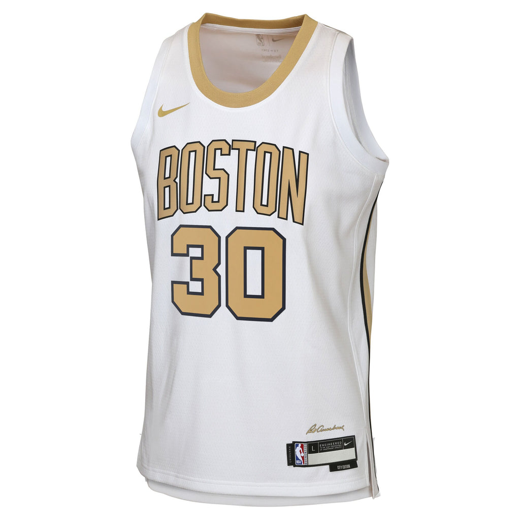 Sam Hauser Boston Celtics 2025/26 City Edition Swingman Jersey - White - Youth