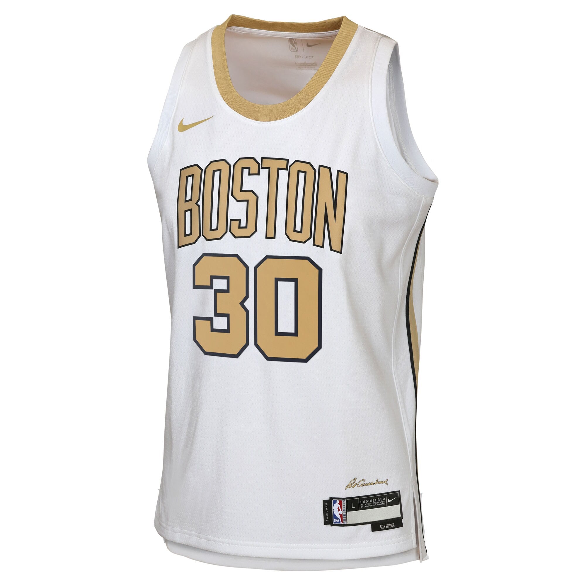 Sam Hauser Boston Celtics 2025/26 City Edition Swingman Jersey - White - Youth