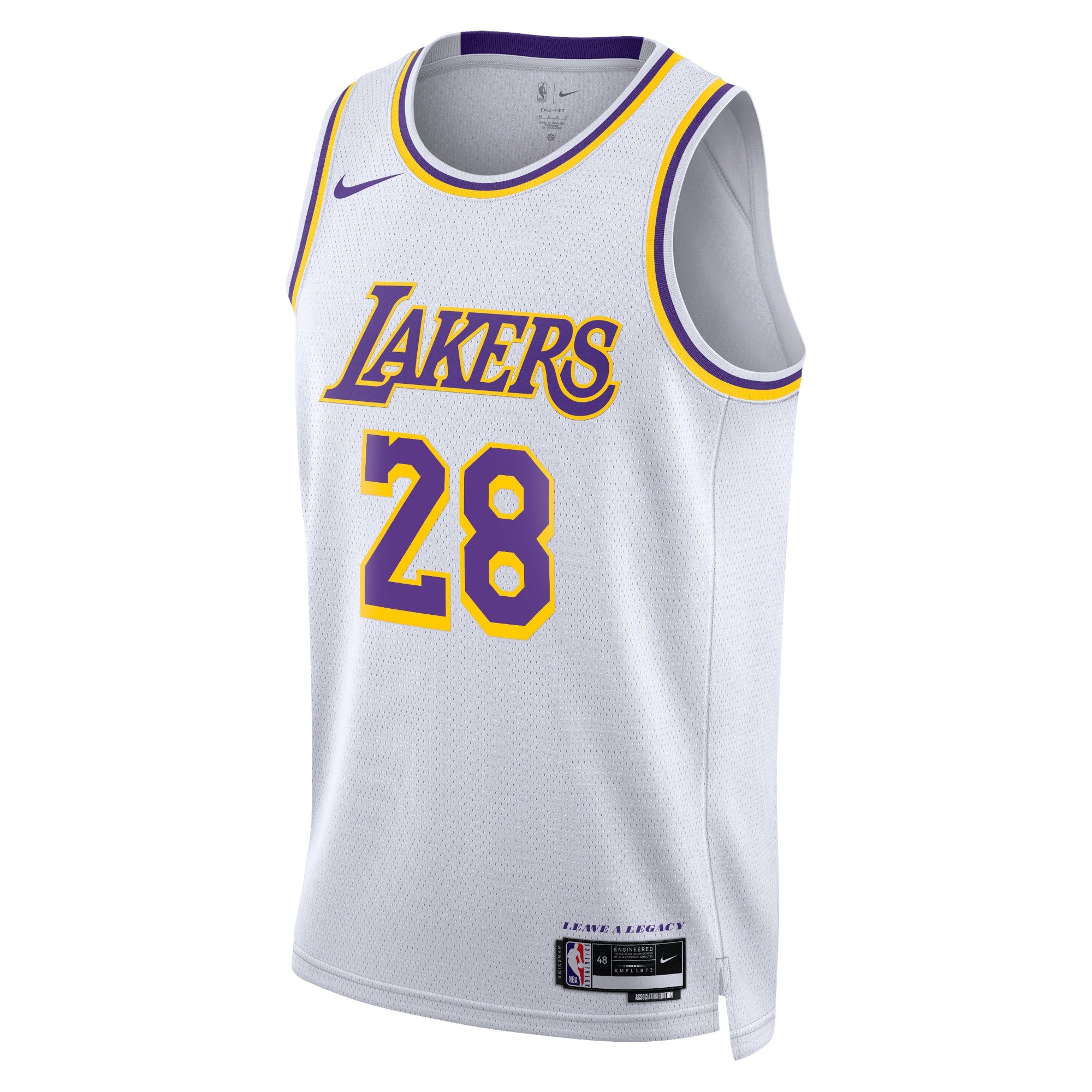 Rui Hachimura Los Angeles Lakers Association Edition Swingman Jersey - White - Unisex
