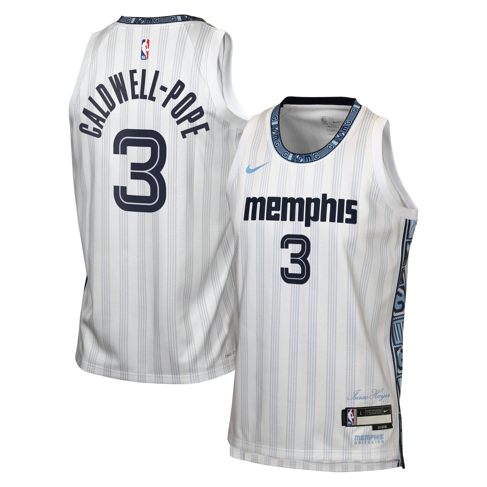 Kentavious Caldwell-Pope Memphis Grizzlies 2025/26 City Edition Swingman Jersey - Gray - Youth