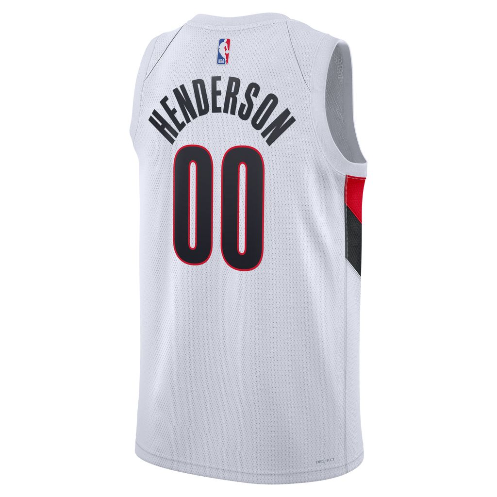 Scoot Henderson Portland Trail Blazers Association Edition Replica Swingman Jersey - White - Unisex