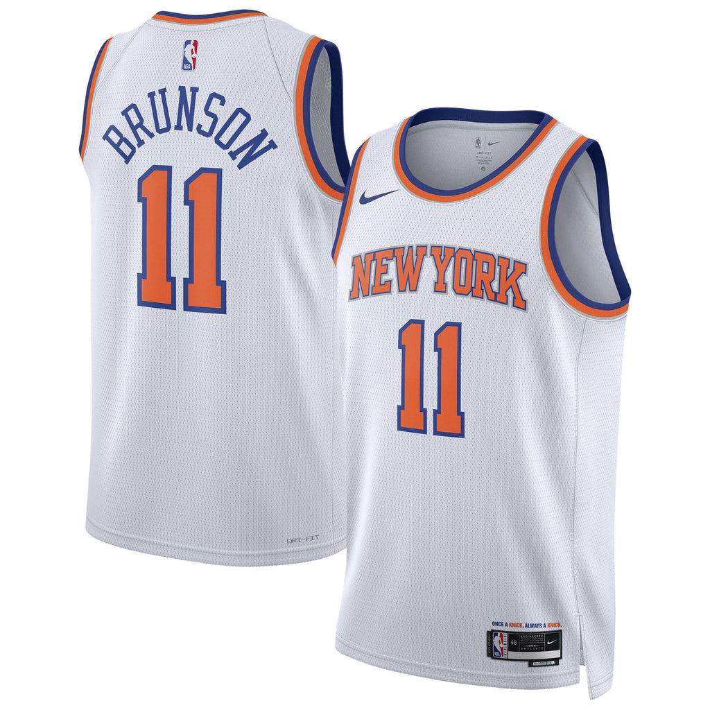 Jalen Brunson New York Knicks Swingman Association Jersey - Unisex