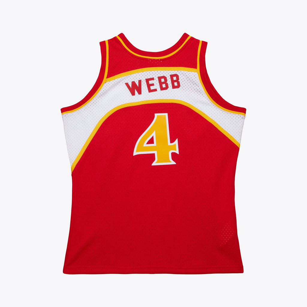 Spud Webb Atlanta Hawks 1986-87 Swingman Road Jersey