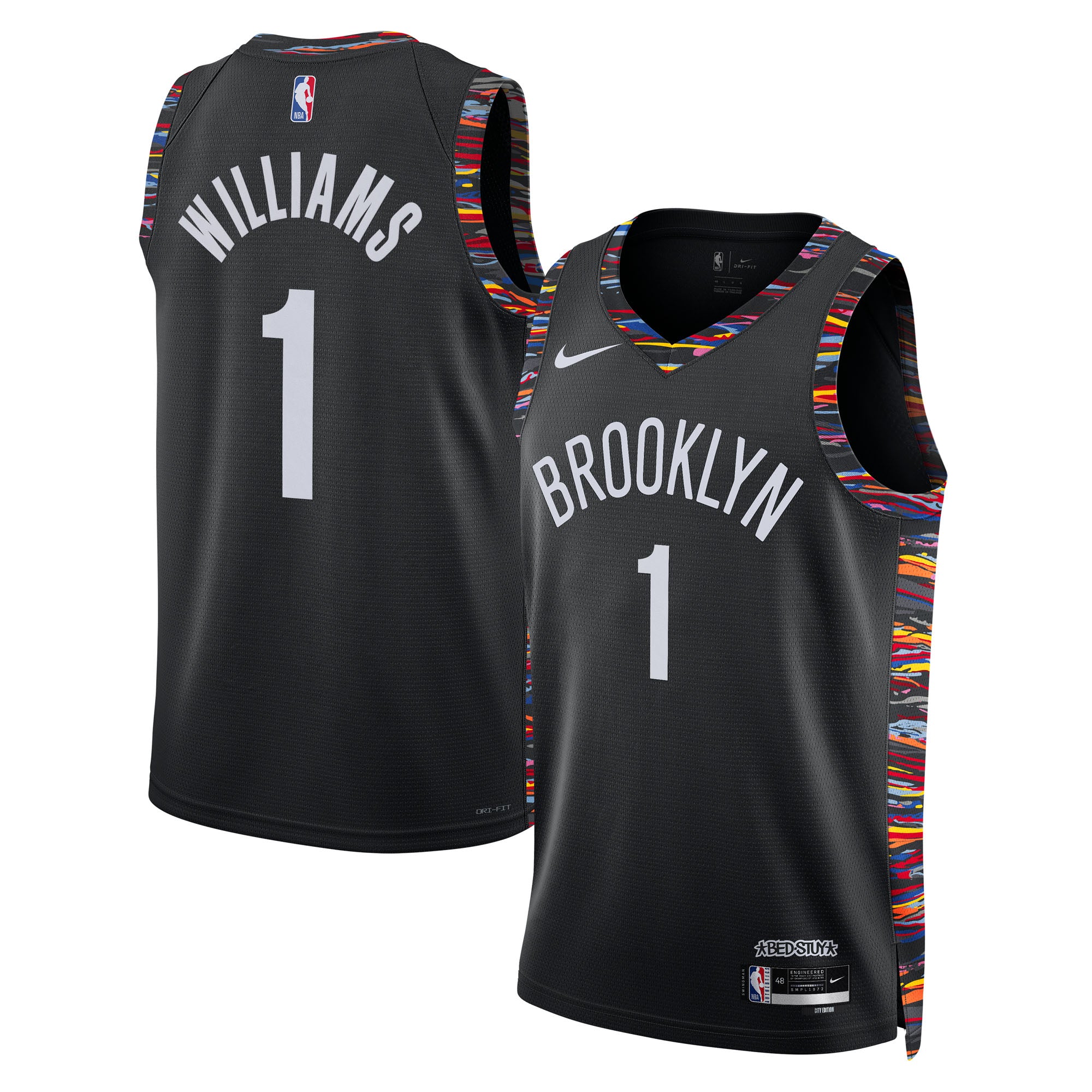 Ziaire Williams Brooklyn Nets 2025/26 City Edition Swingman Jersey - Black - Unisex