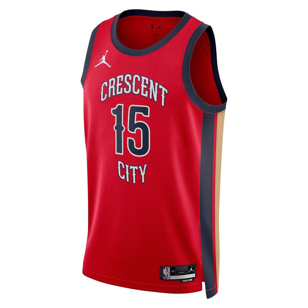 Jose Alvarado New Orleans Pelicans Statement Edition Swingman Jersey - Red - Unisex