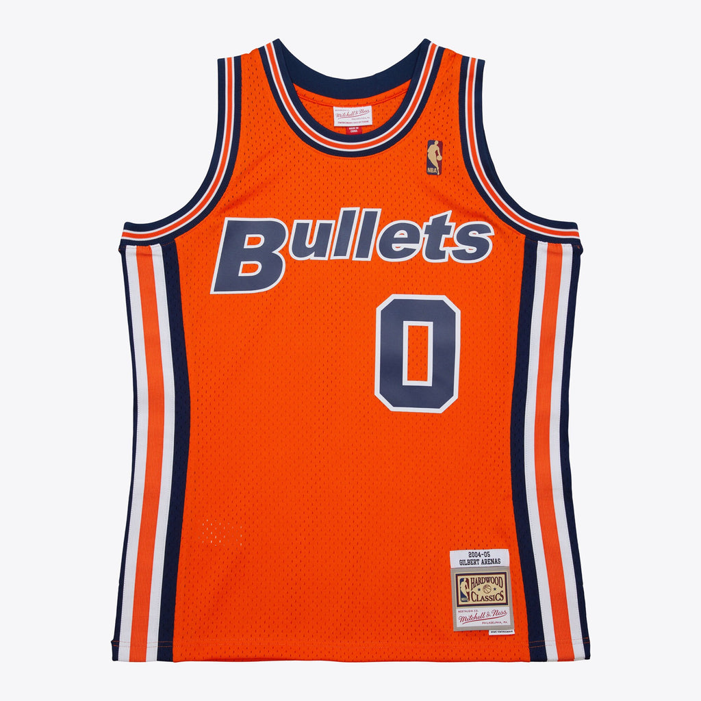 Gilbert Arenas Washington Bullets 2004 Authentic Alternate Jersey - Orange