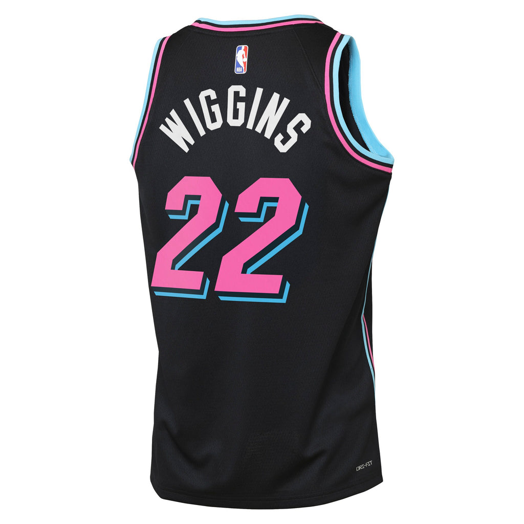 Andrew Wiggins Miami Heat 2025/26 City Edition Swingman Jersey - Black - Youth