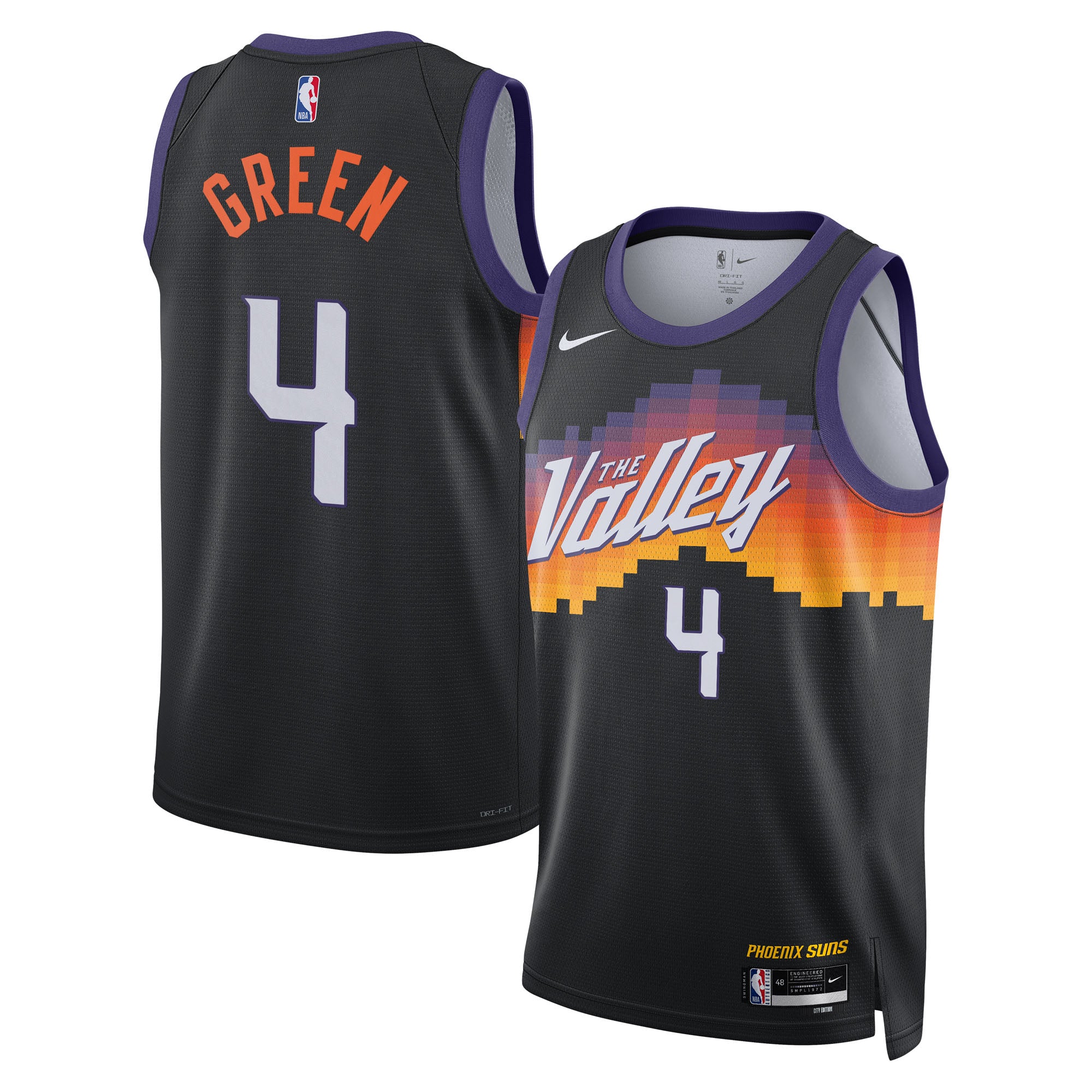 Jalen Green Phoenix Suns 2025/26 City Edition Swingman Jersey - Black - Unisex