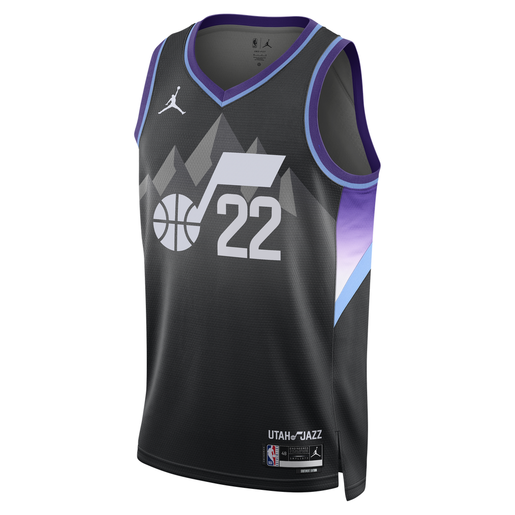 Darryn Peterson Utah Jazz Statement Edition Swingman Jersey - Black - Mens