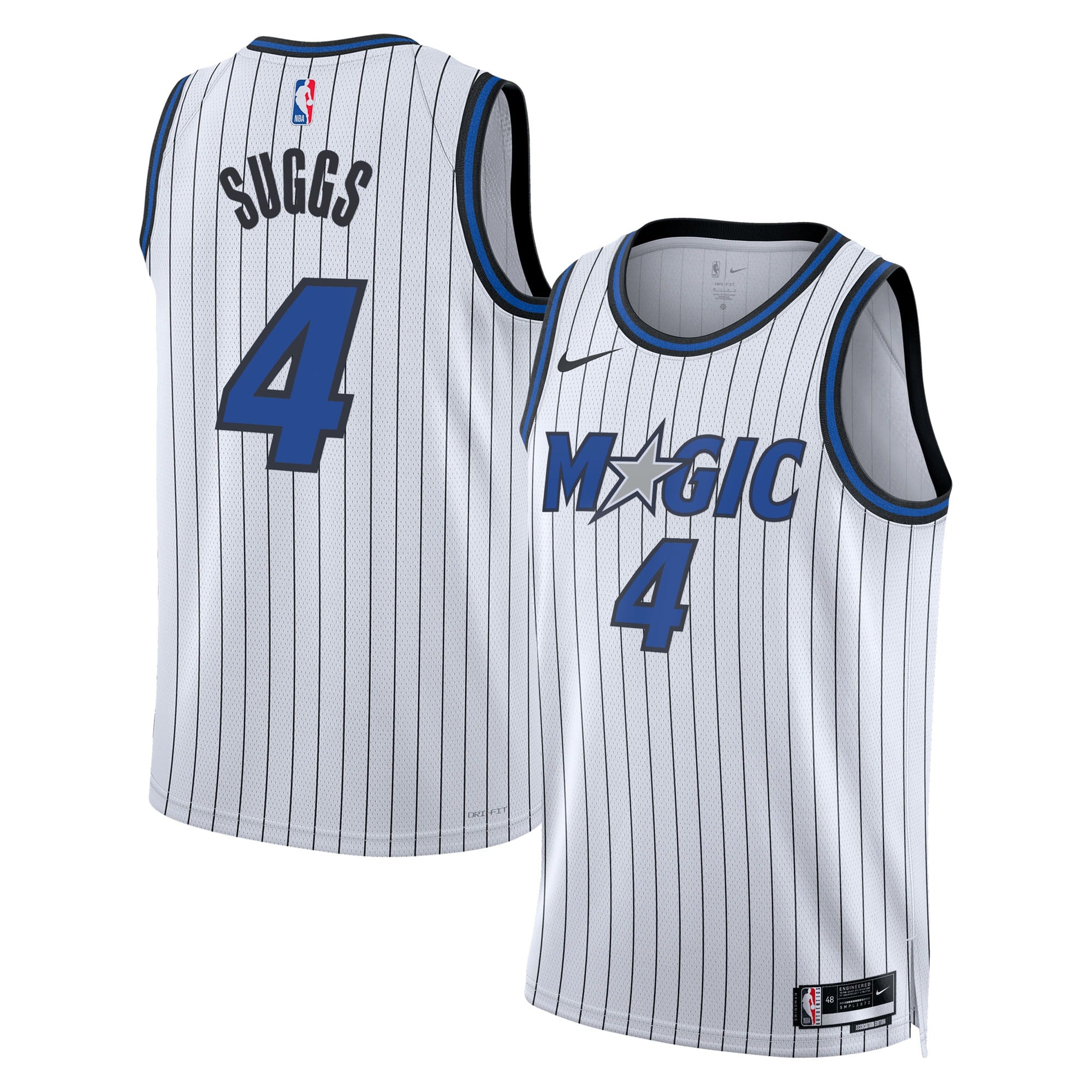 Jalen Suggs Orlando Magic Association Edition Replica Swingman Jersey - White - Unisex