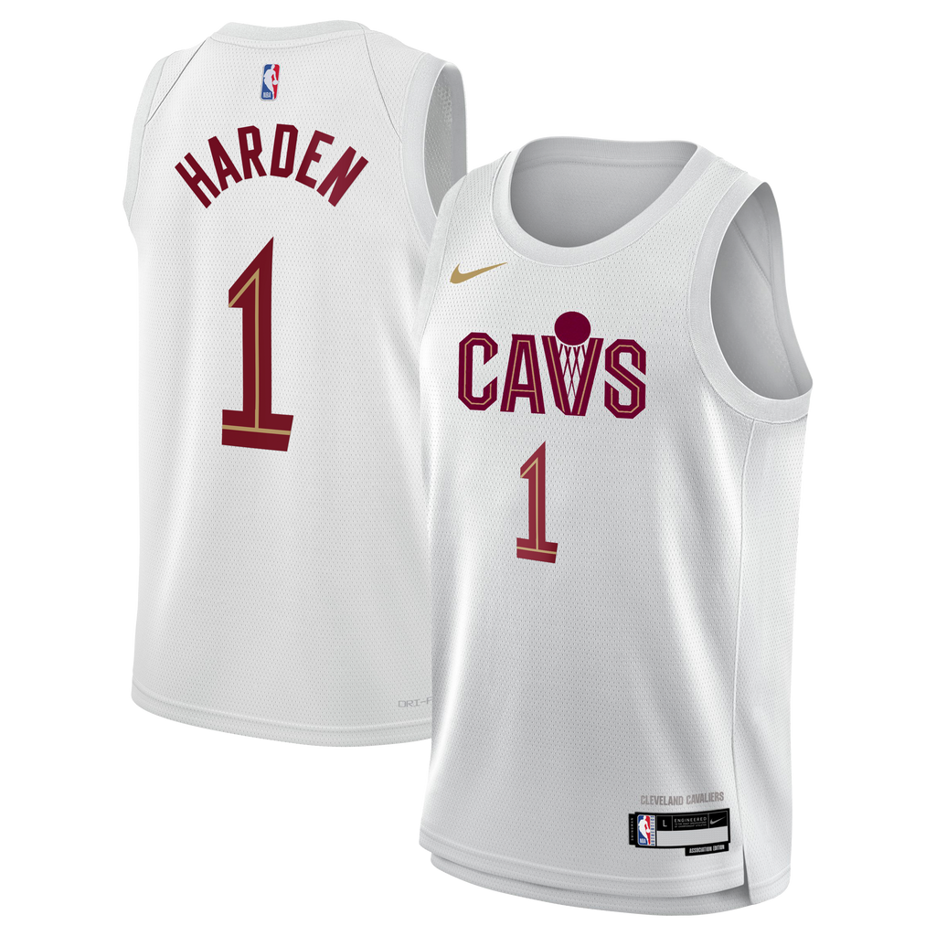 James Harden Cleveland Cavaliers Association Edition Swingman Jersey - White - Youth