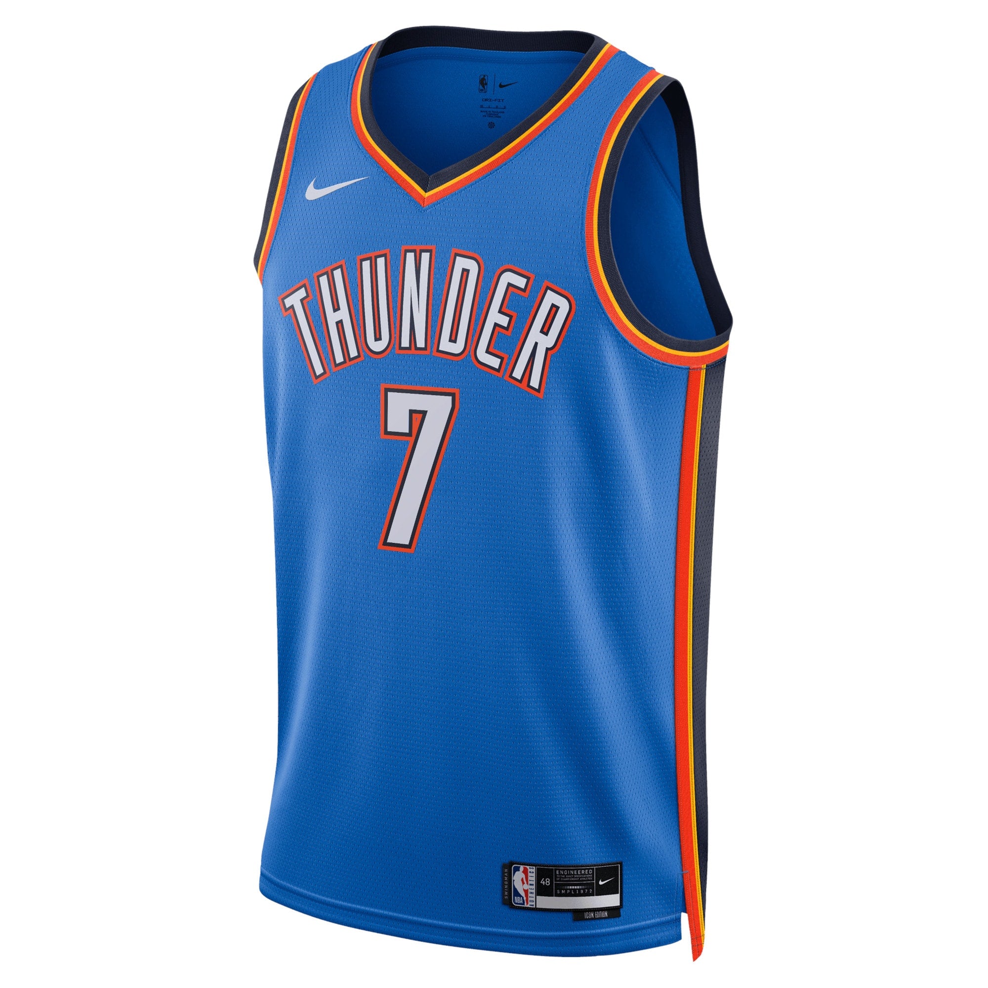 Chet Holmgren Oklahoma City Thunder Icon Edition Swingman Jersey - Blue - Unisex