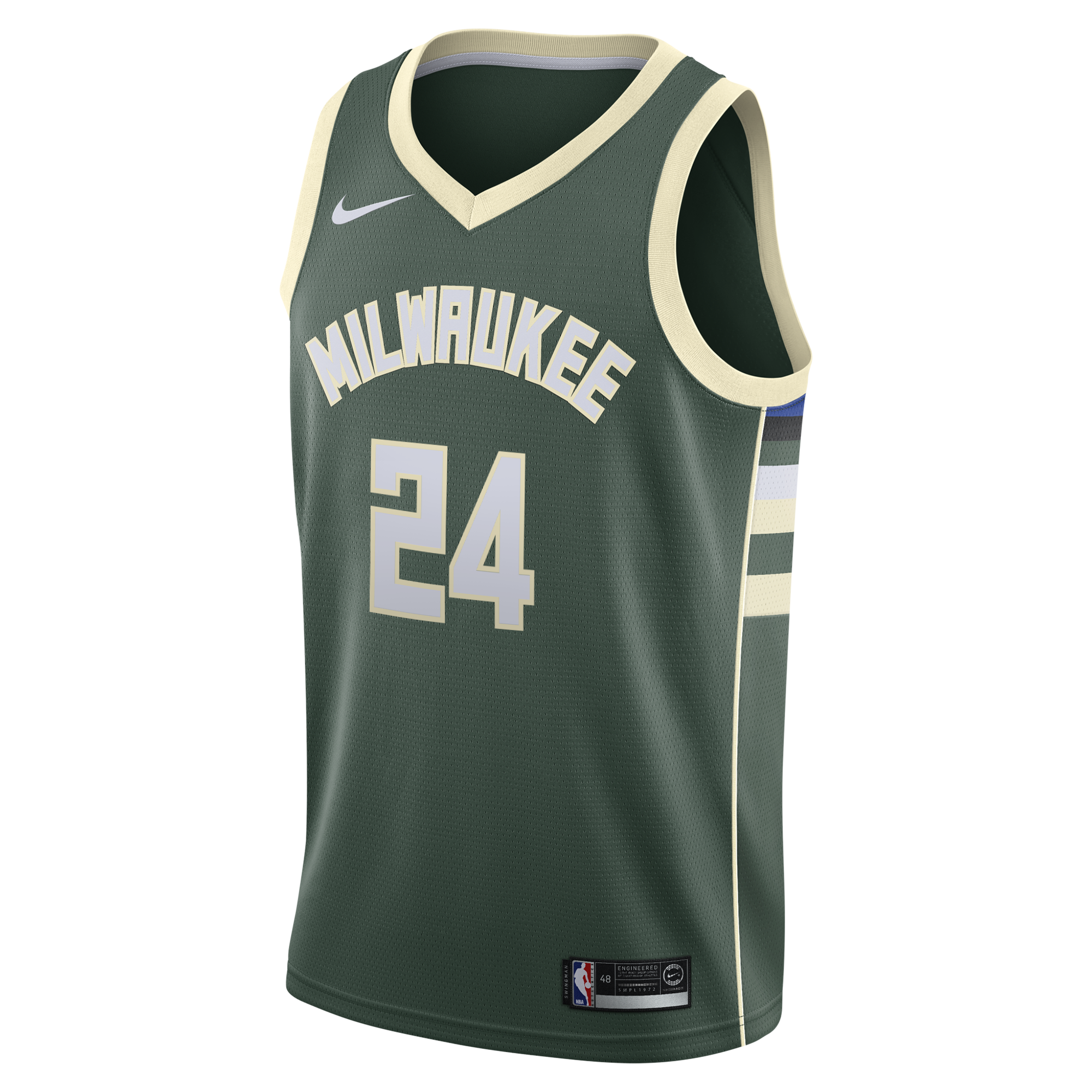 Jaime Jaquez Jr. Milwaukee Bucks Icon Edition Swingman Jersey - Hunter Green - Youth