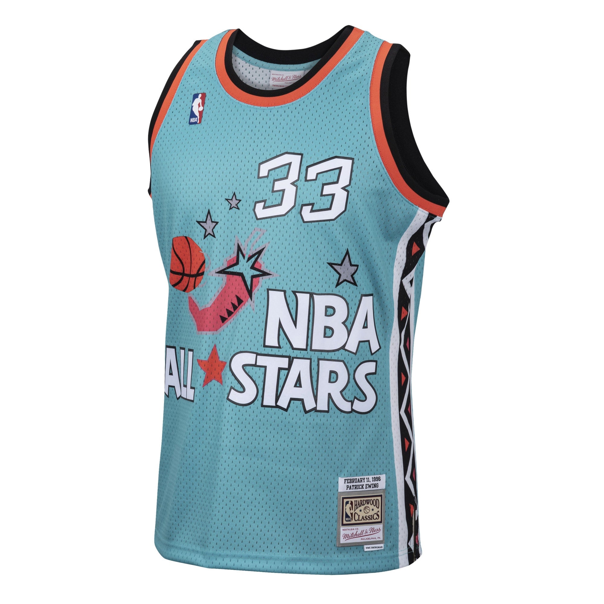 Patrick Ewing New York Knicks 1996 All-Star Authentic Swingman Jersey - Teal