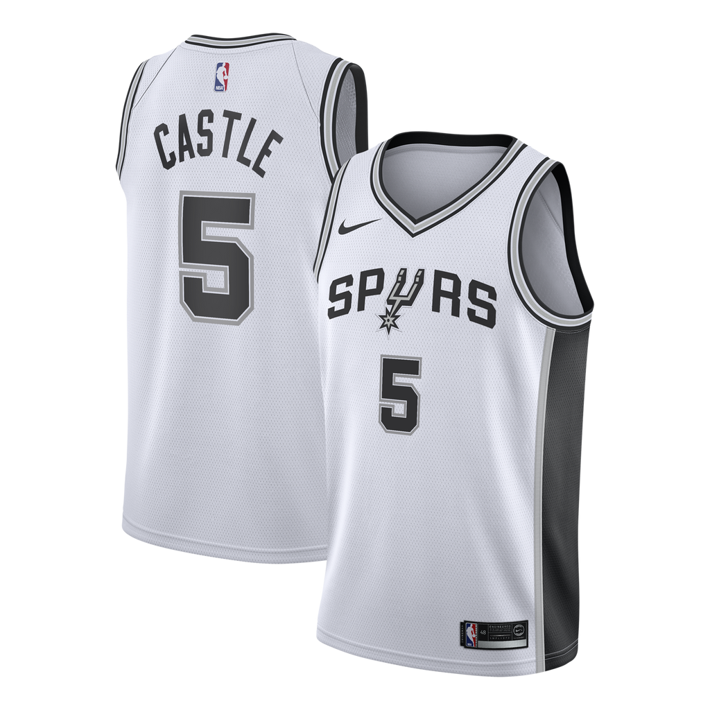 Stephon Castle San Antonio Spurs Association Edition Swingman Jersey - White - Youth