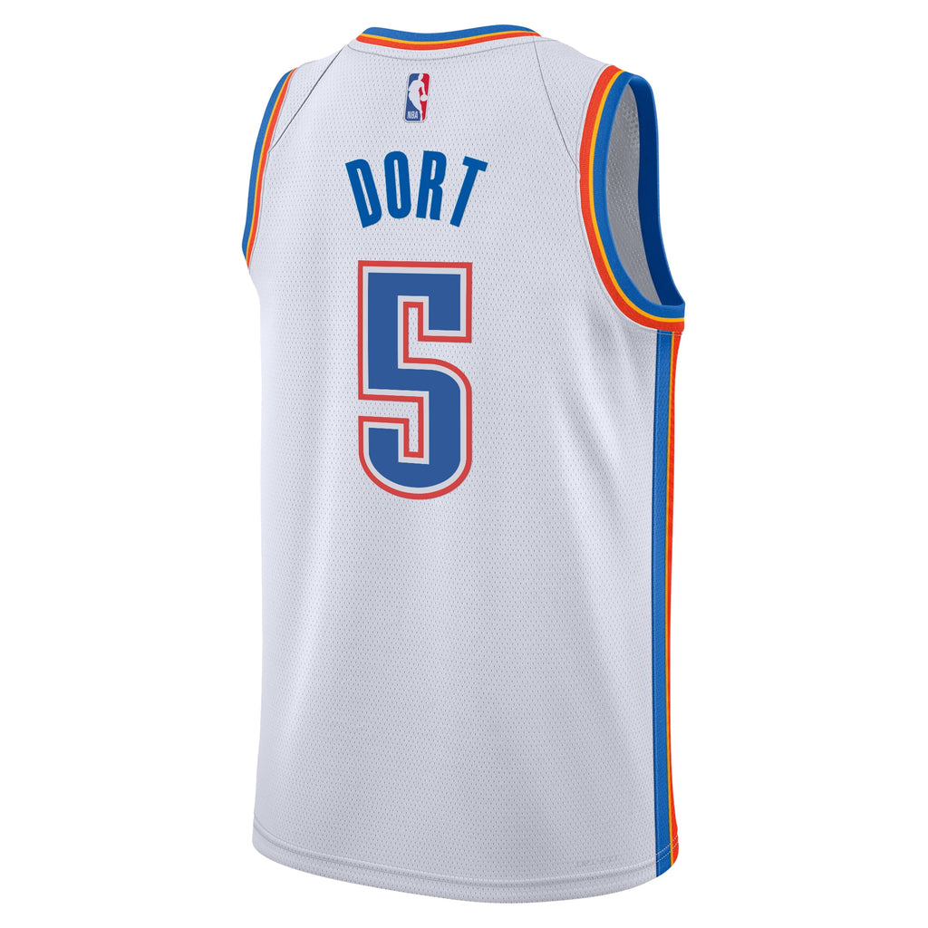 Luguentz Dort Oklahoma City Thunder Association Edition Swingman Jersey - White - Youth