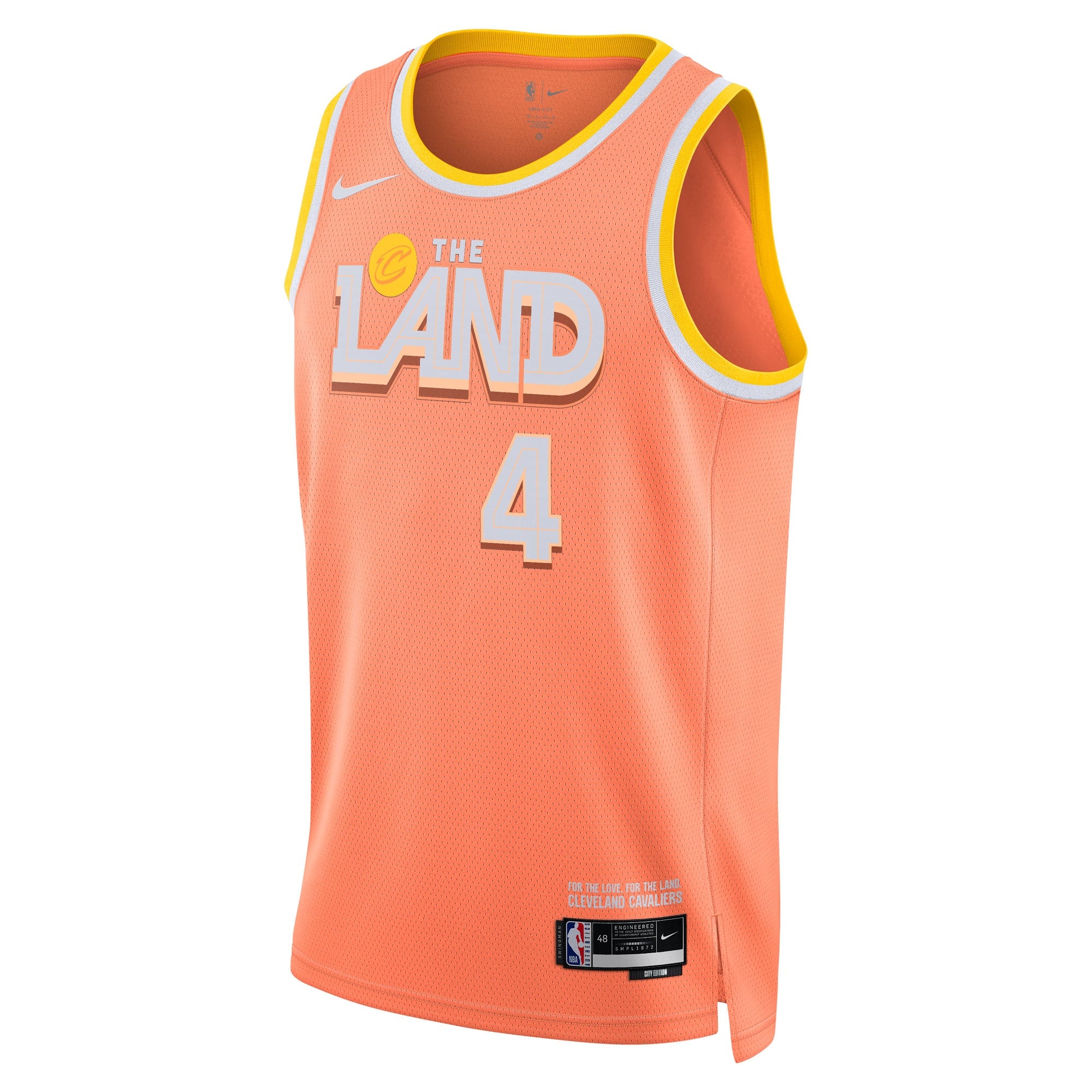 Evan Mobley Cleveland Cavaliers 2025/26 City Edition Swingman Jersey - Orange - Unisex