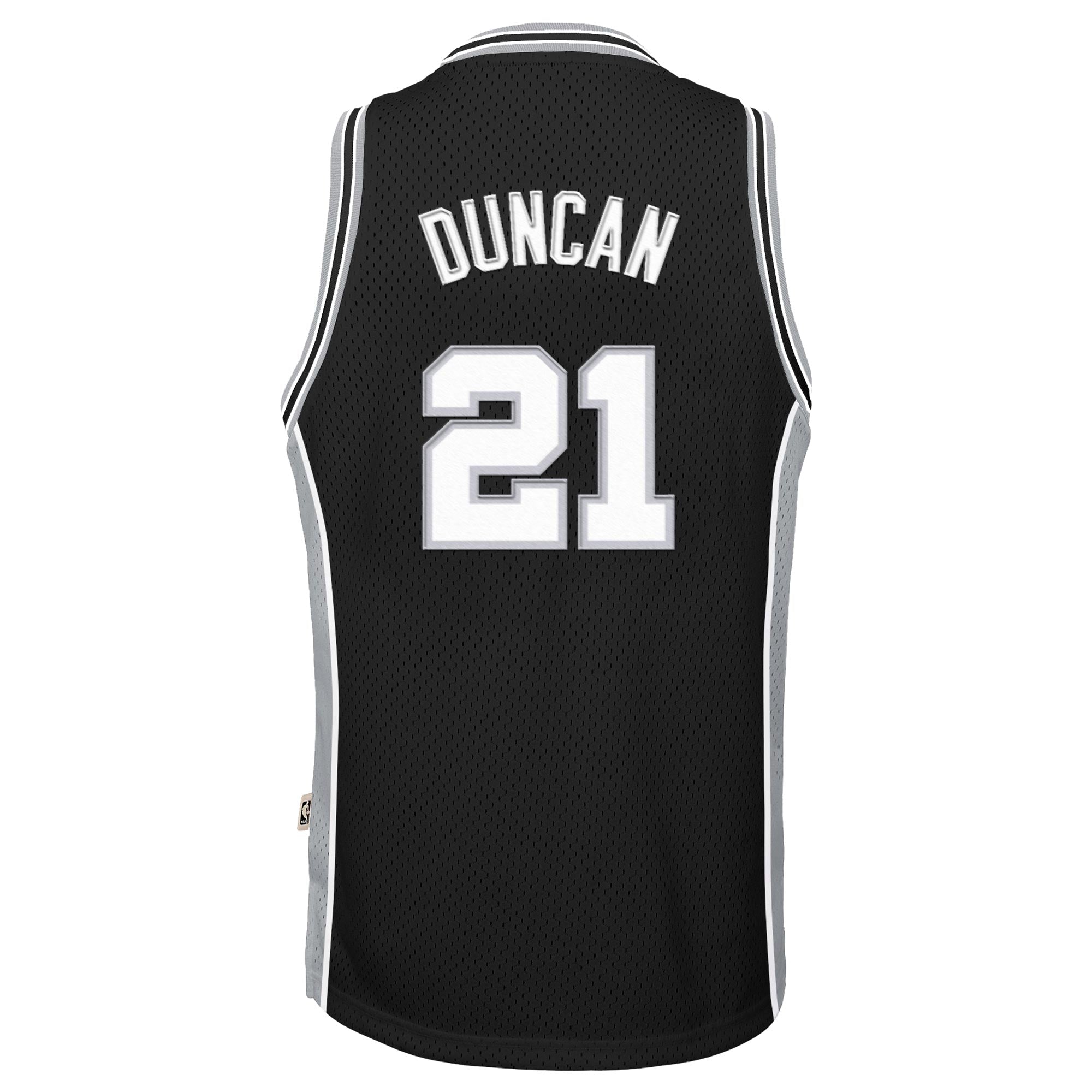 Tim Duncan San Antonio Spurs 1998-99 Hardwood Classics Swingman Road Jersey - Black - Youth