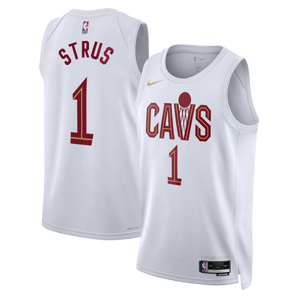Max Strus Cleveland Cavaliers Association Edition Swingman Jersey - White - Unisex