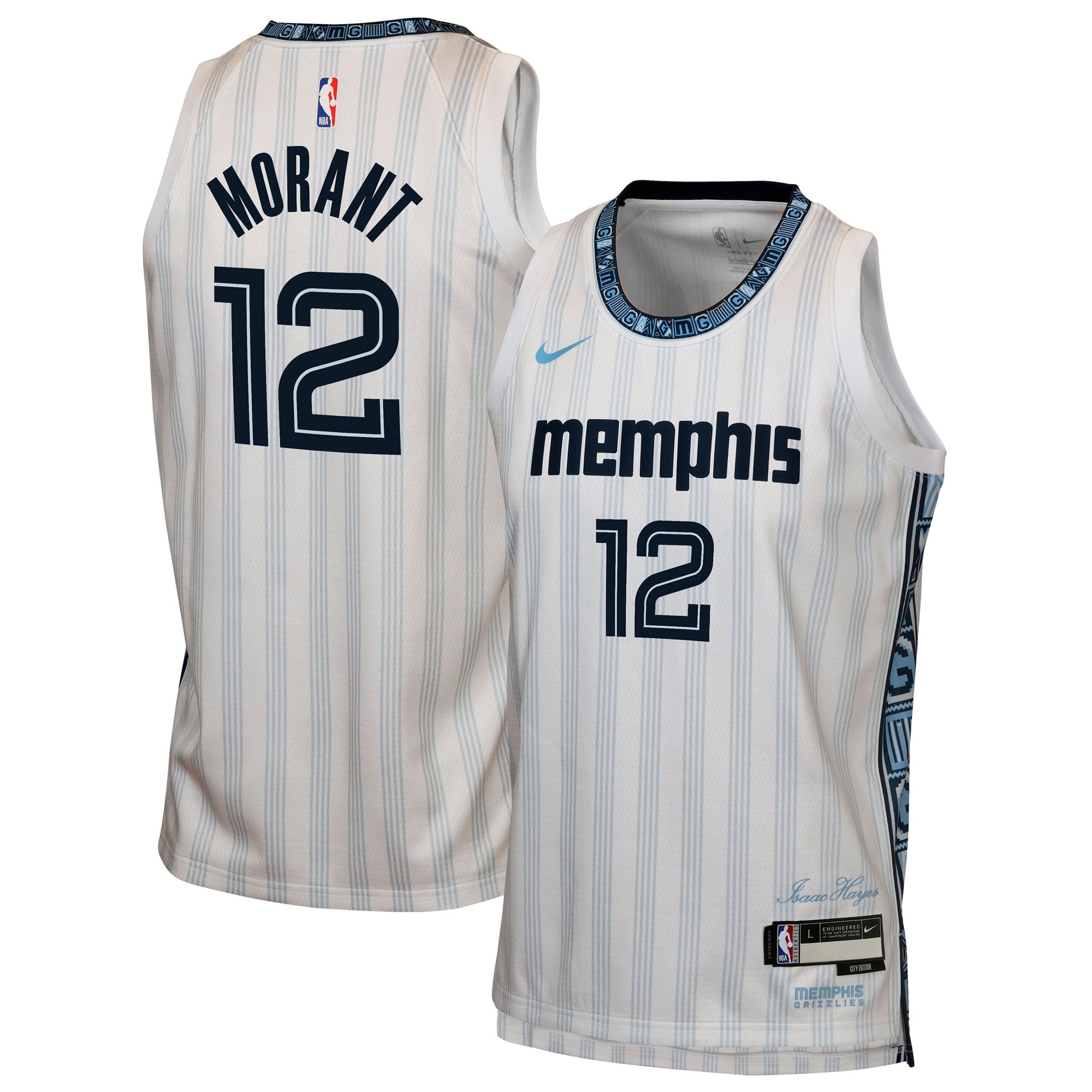 Ja Morant Memphis Grizzlies 2025/26 City Edition Swingman Jersey - Gray - Youth