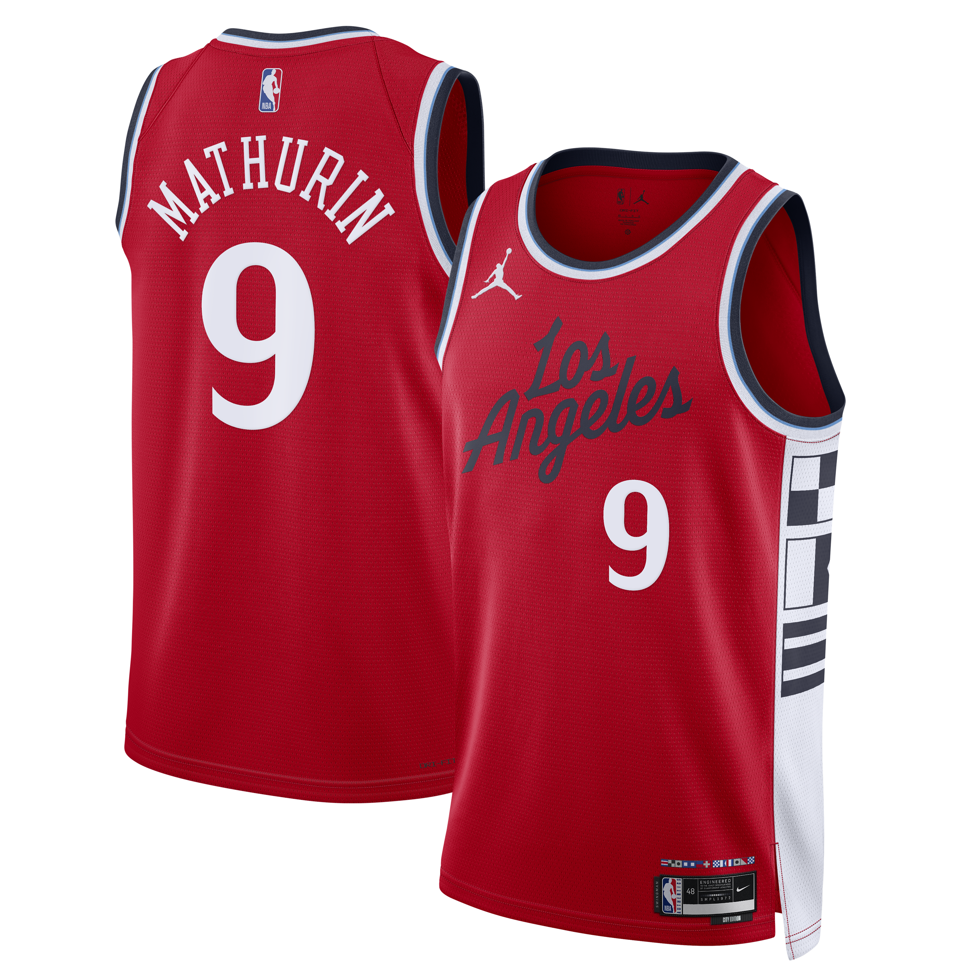 Bennedict Mathurin Los Angeles Clippers Statement Edition Swingman Jersey - Red - Mens