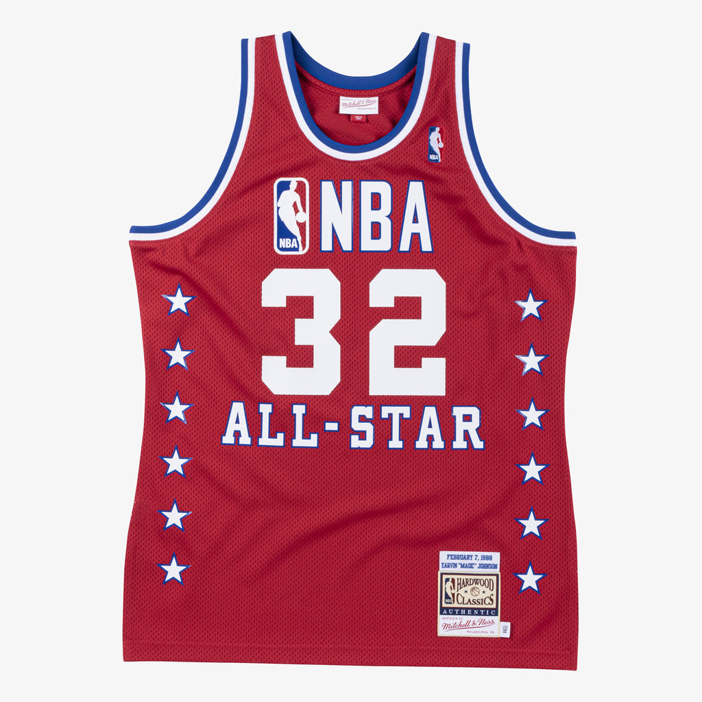 Magic Johnson Los Angeles Lakers 1988 All-Star West Authentic Jersey