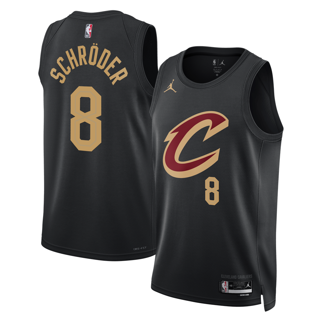 Dennis Schröder Cleveland Cavaliers Statement Edition Swingman Jersey - Black - Unisex